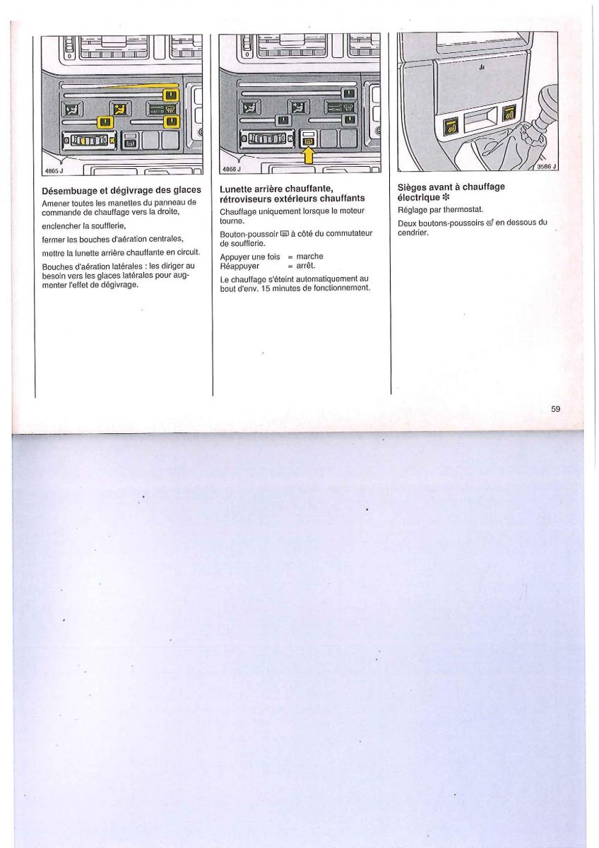 Opel Calibra manuel du proprietaire / page 59