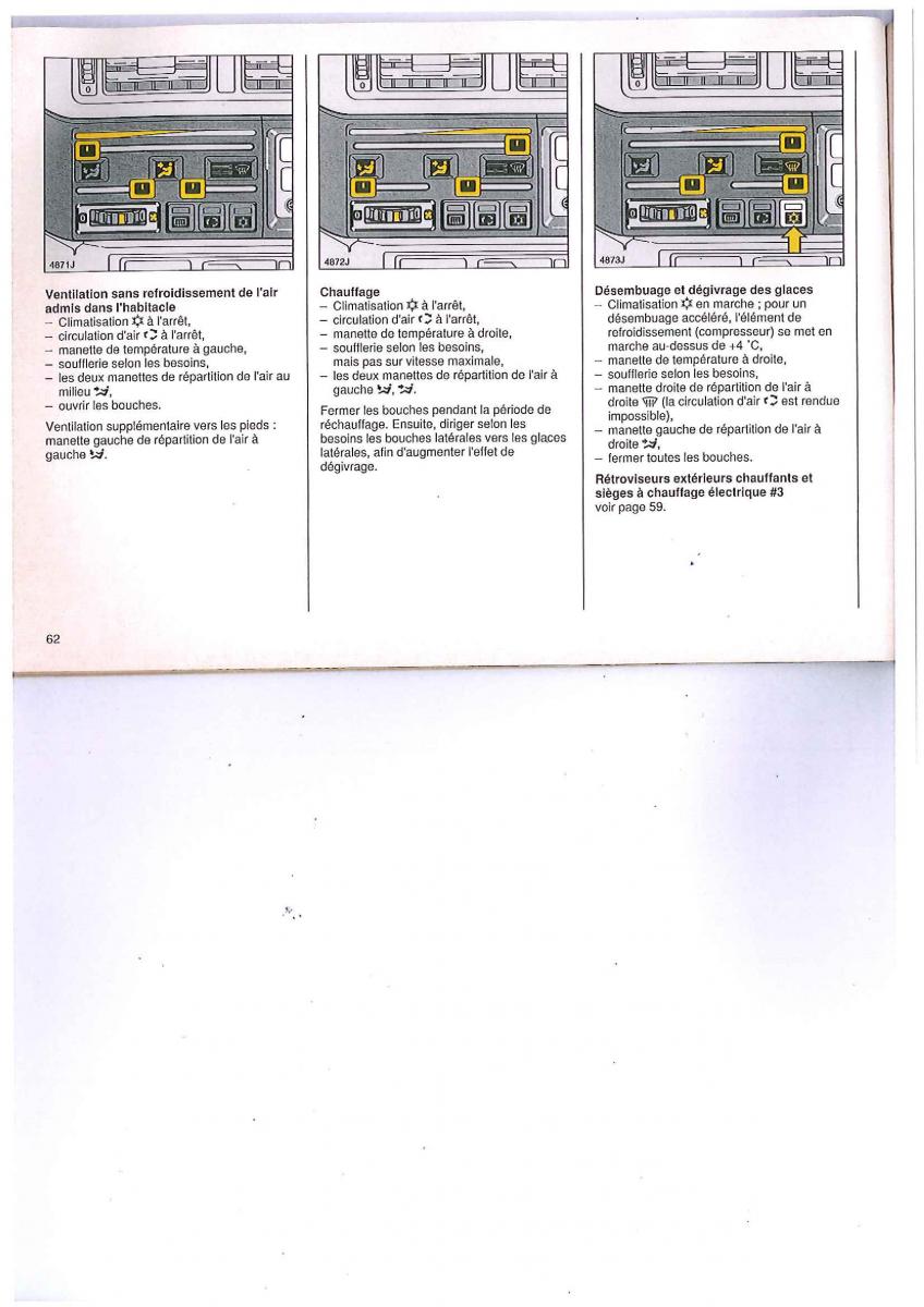 Opel Calibra manuel du proprietaire / page 62