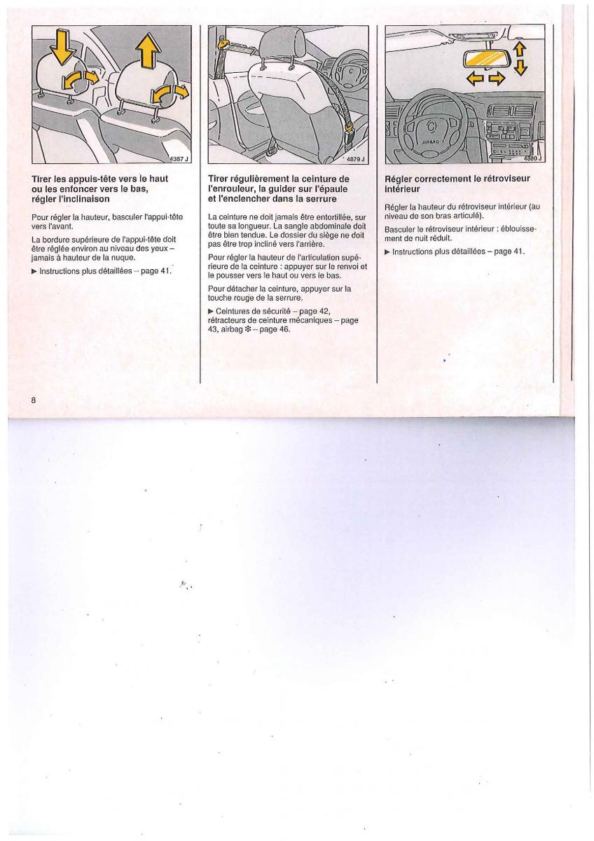 Opel Calibra manuel du proprietaire / page 8