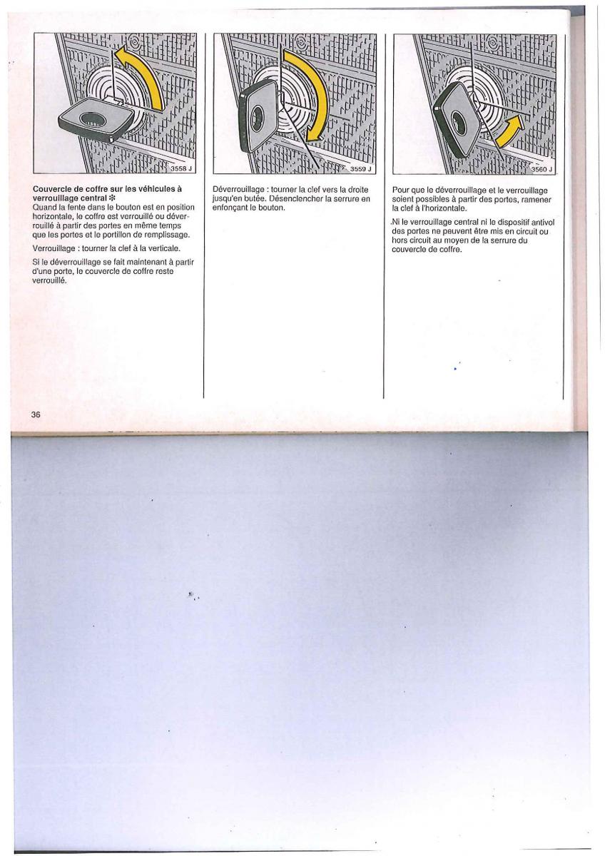 Opel Calibra manuel du proprietaire / page 36