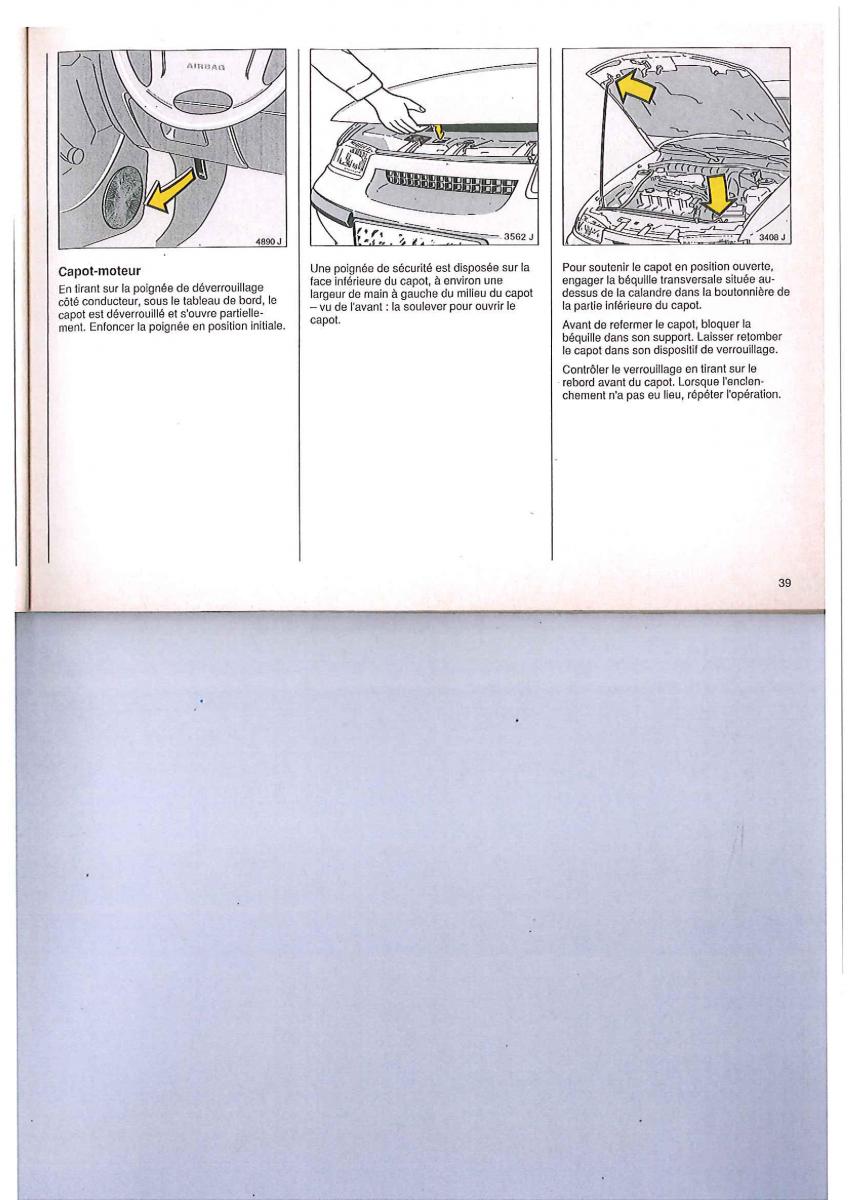 Opel Calibra manuel du proprietaire / page 39