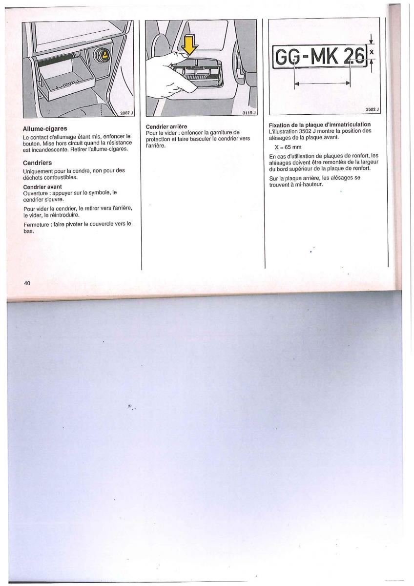 Opel Calibra manuel du proprietaire / page 40