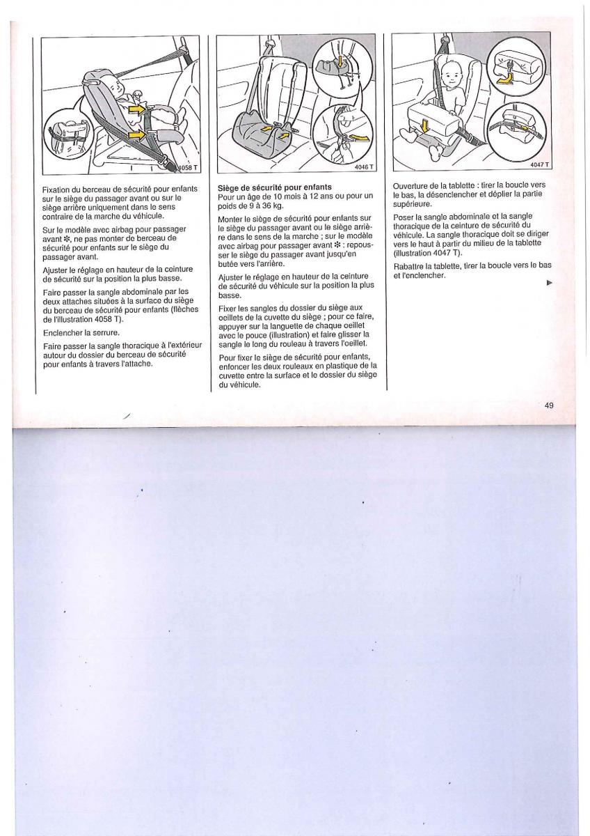 Opel Calibra manuel du proprietaire / page 49