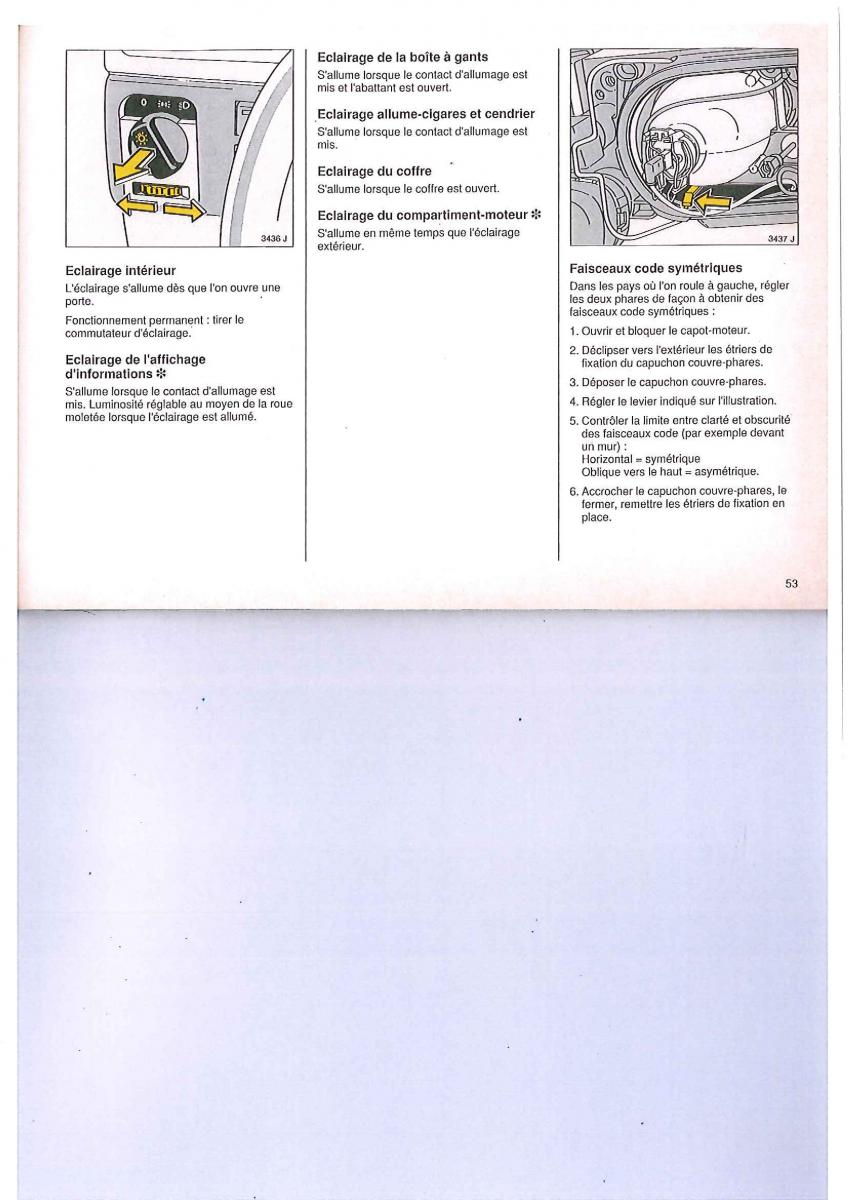 Opel Calibra manuel du proprietaire / page 53