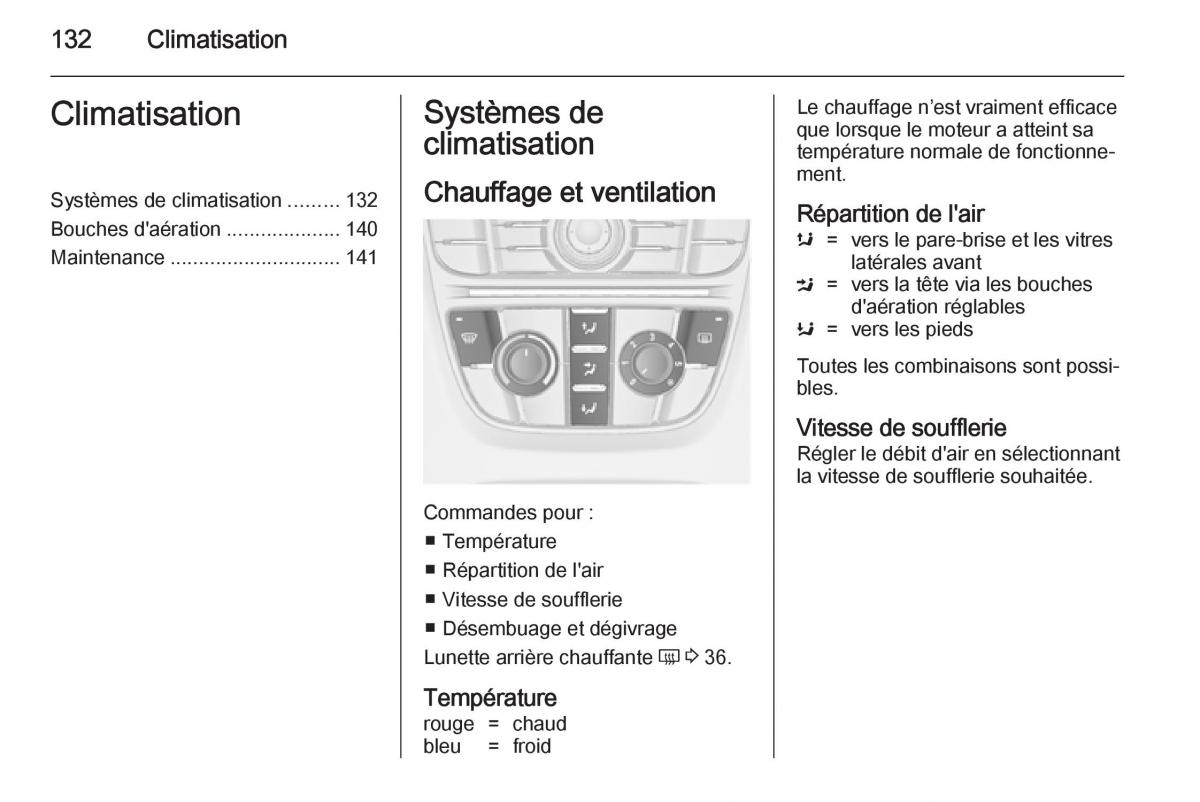 Opel Cascada Cabrio manuel du proprietaire / page 134