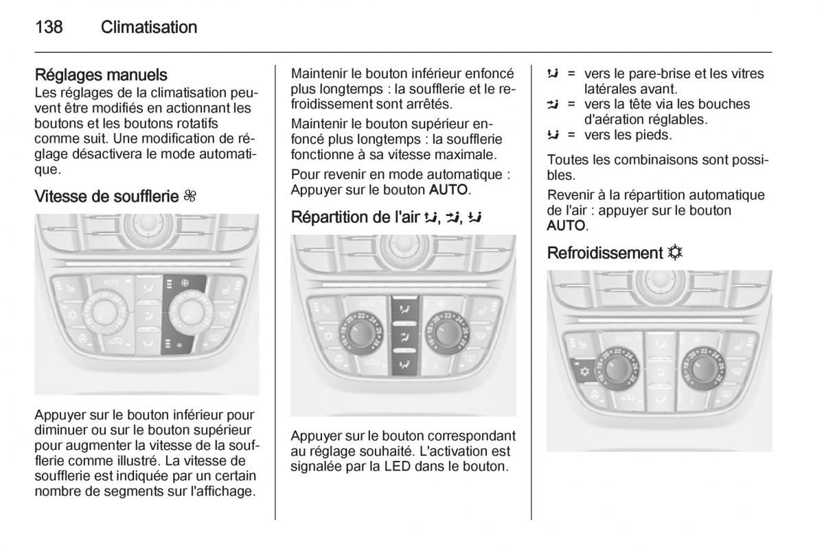 Opel Cascada Cabrio manuel du proprietaire / page 140