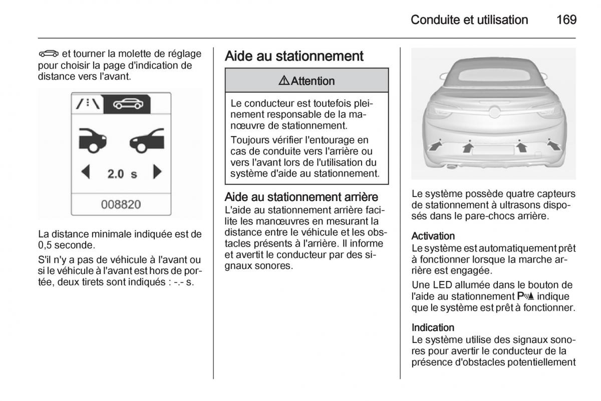 Opel Cascada Cabrio manuel du proprietaire / page 171