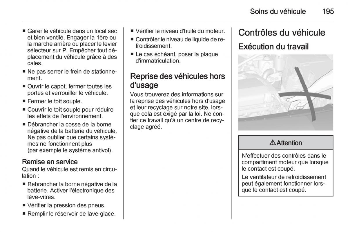 Opel Cascada Cabrio manuel du proprietaire / page 197