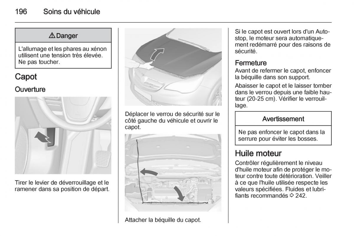 Opel Cascada Cabrio manuel du proprietaire / page 198