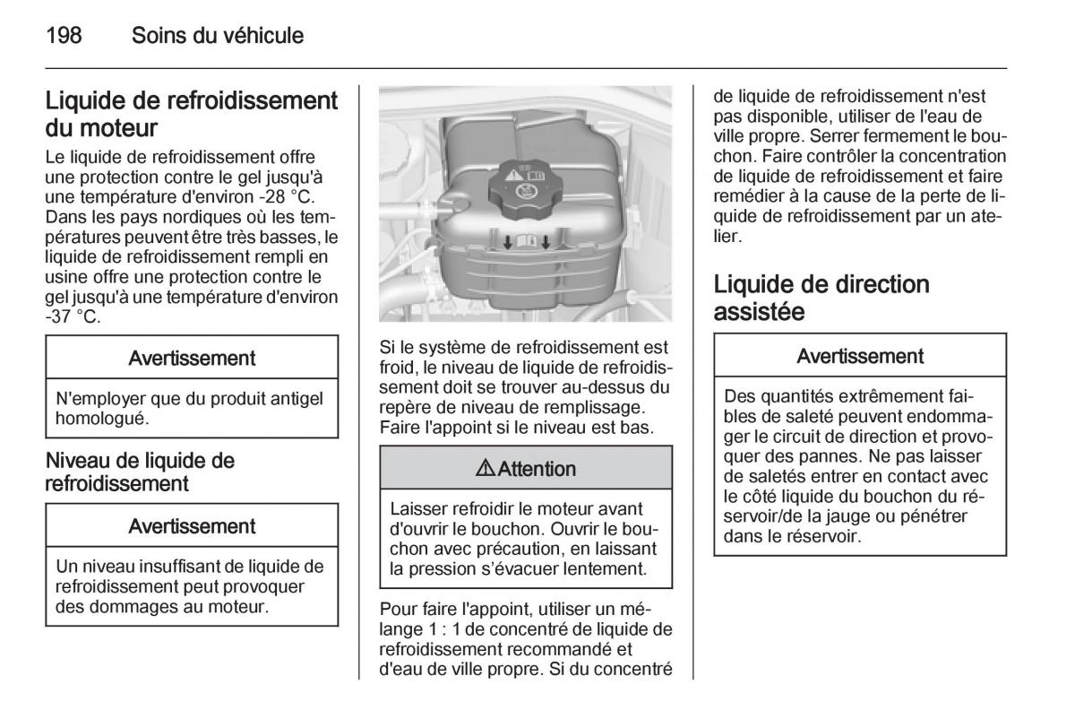 Opel Cascada Cabrio manuel du proprietaire / page 200