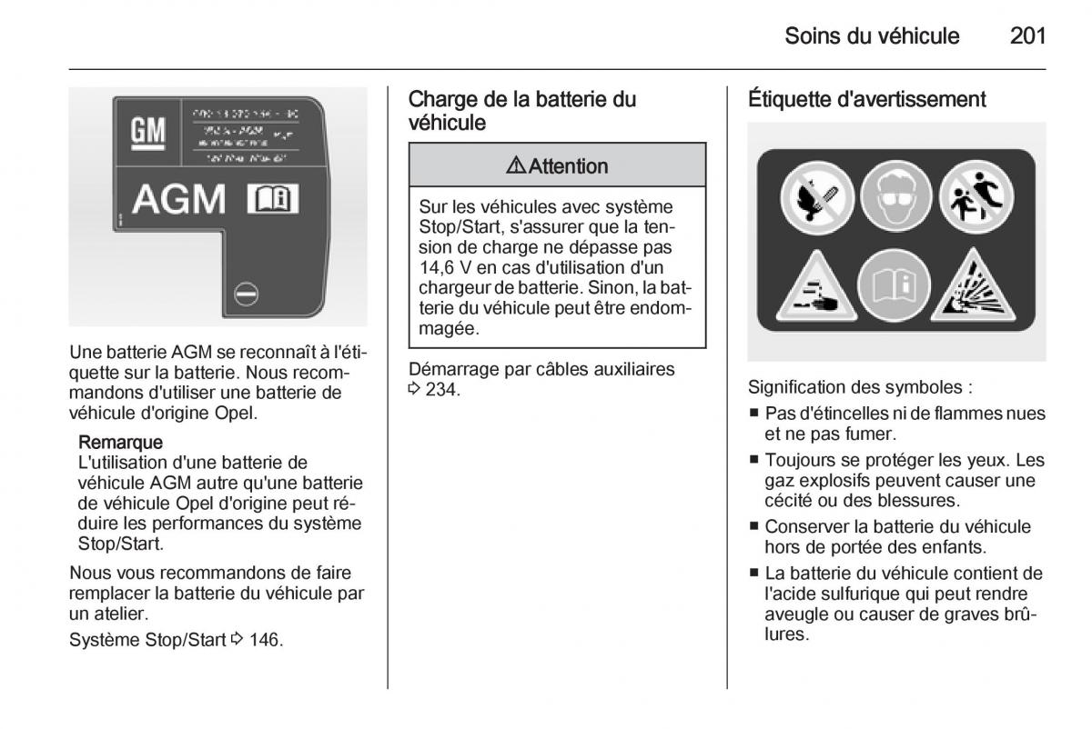 Opel Cascada Cabrio manuel du proprietaire / page 203