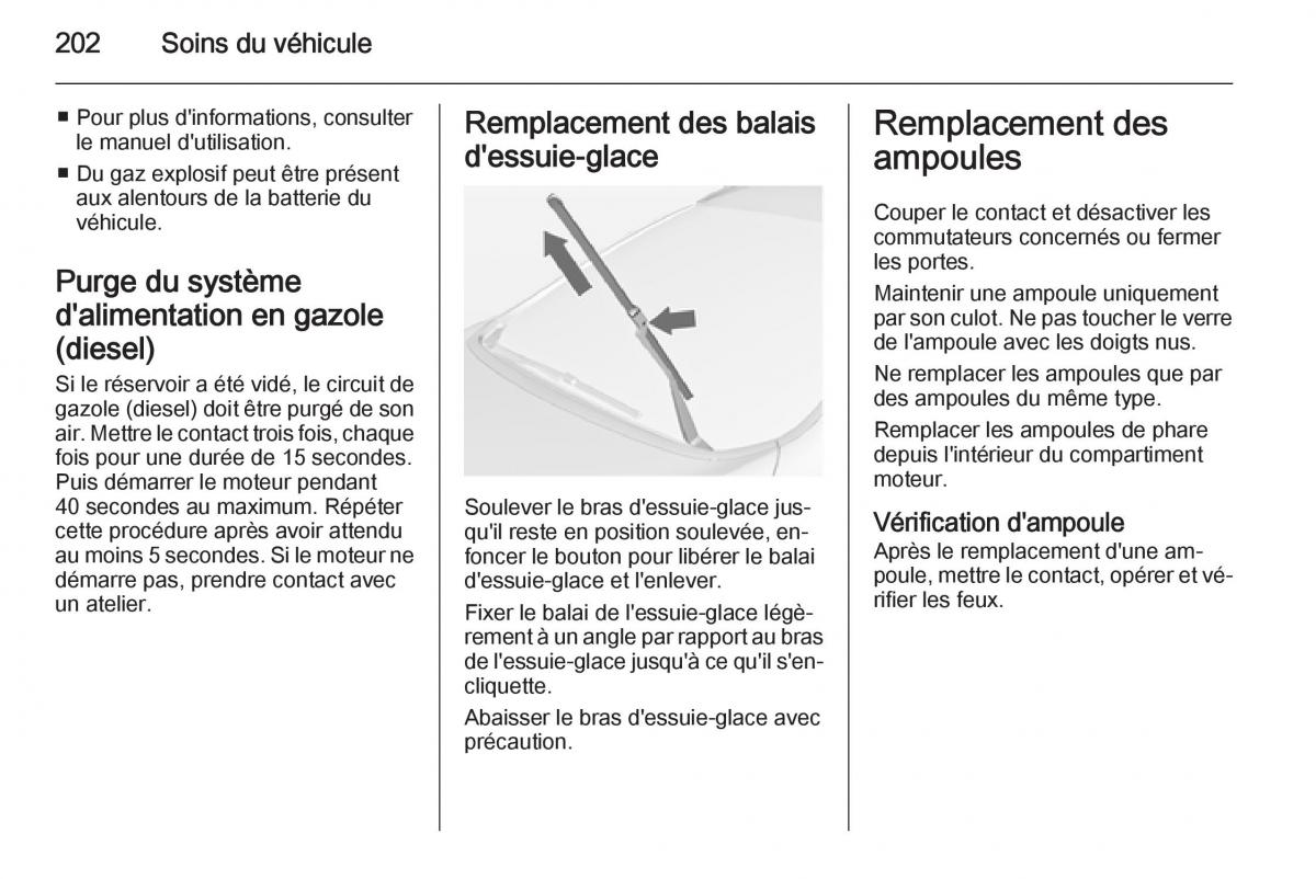 Opel Cascada Cabrio manuel du proprietaire / page 204