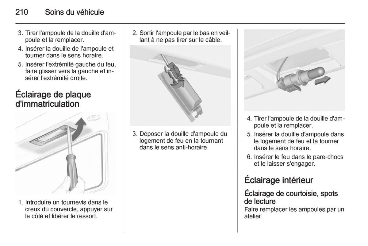 Opel Cascada Cabrio manuel du proprietaire / page 212