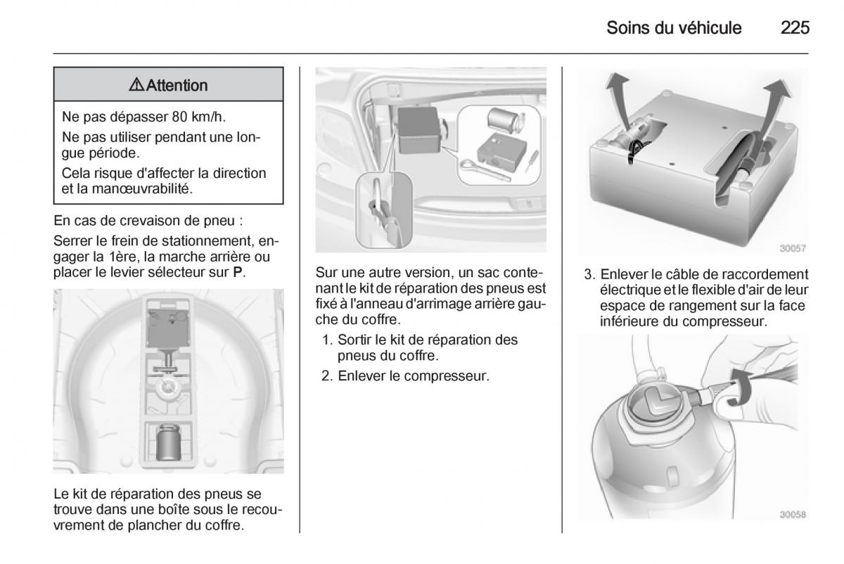 Opel Cascada Cabrio manuel du proprietaire / page 227