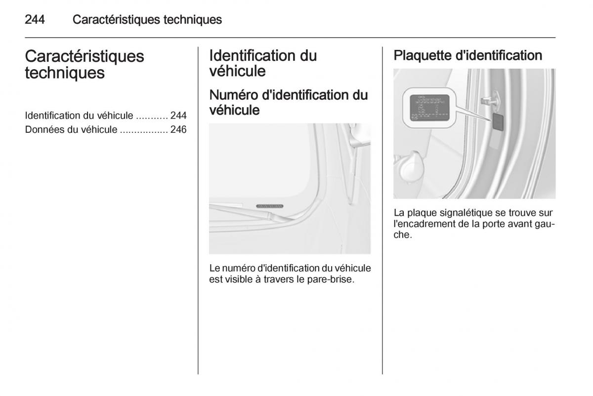 Opel Cascada Cabrio manuel du proprietaire / page 246