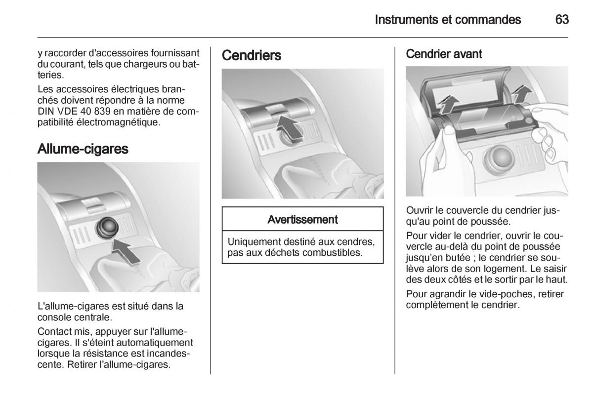 Opel Combo C manuel du proprietaire / page 63