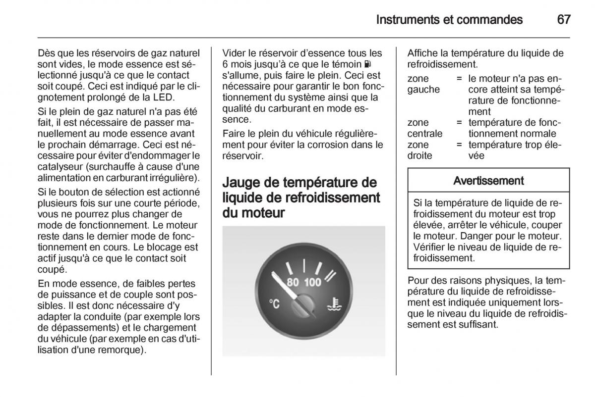 Opel Combo C manuel du proprietaire / page 67