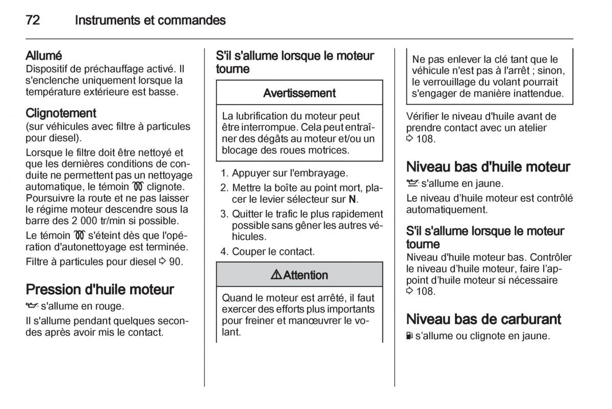 Opel Combo C manuel du proprietaire / page 72