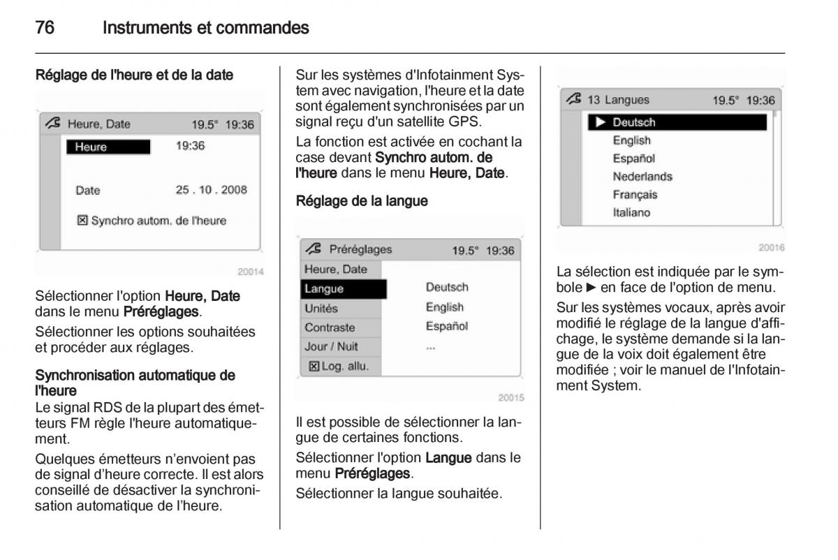 Opel Combo C manuel du proprietaire / page 76