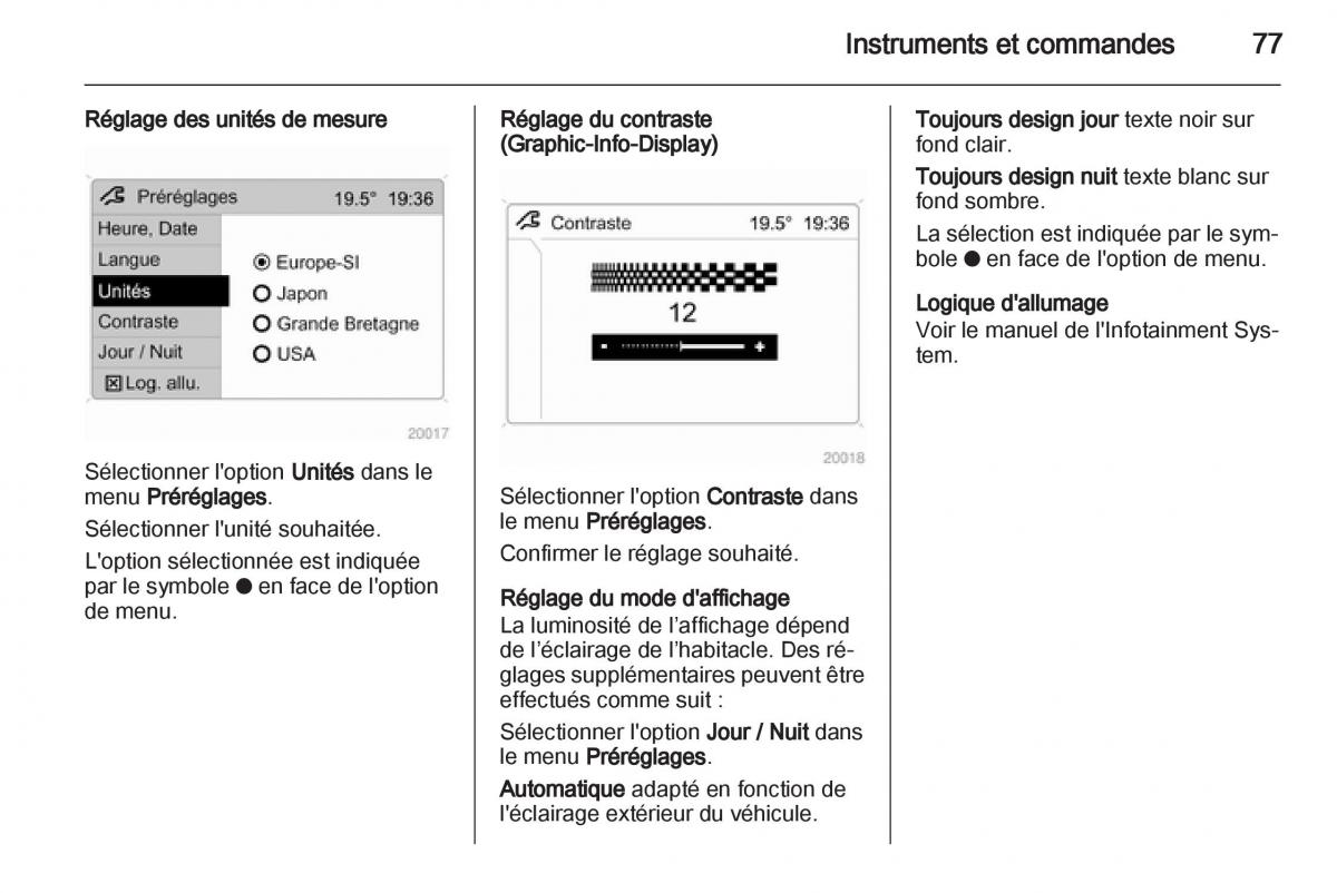 Opel Combo C manuel du proprietaire / page 77