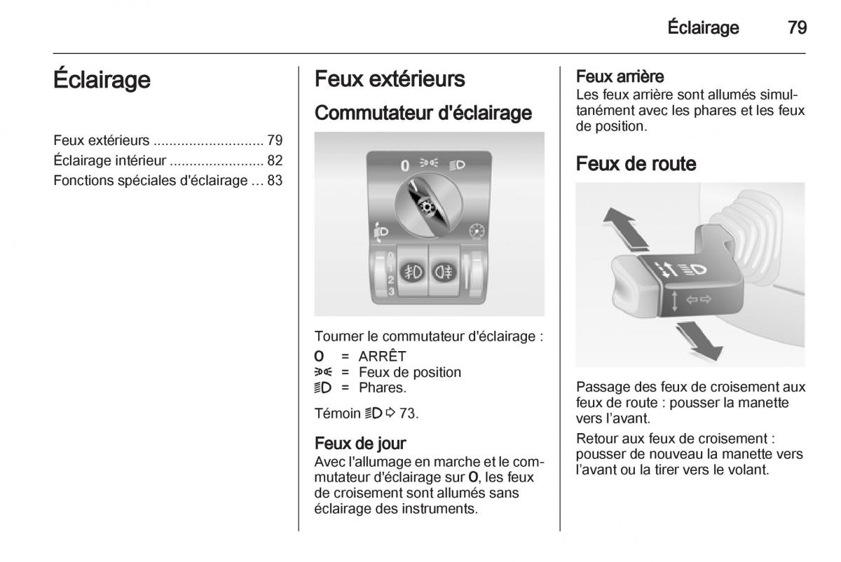 Opel Combo C manuel du proprietaire / page 79