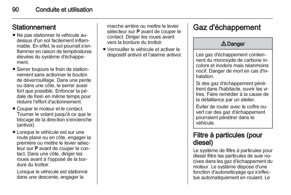 Opel Combo C manuel du proprietaire / page 90