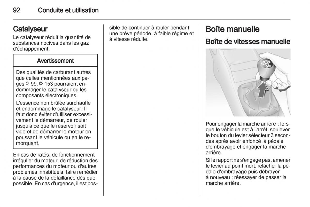 Opel Combo C manuel du proprietaire / page 92