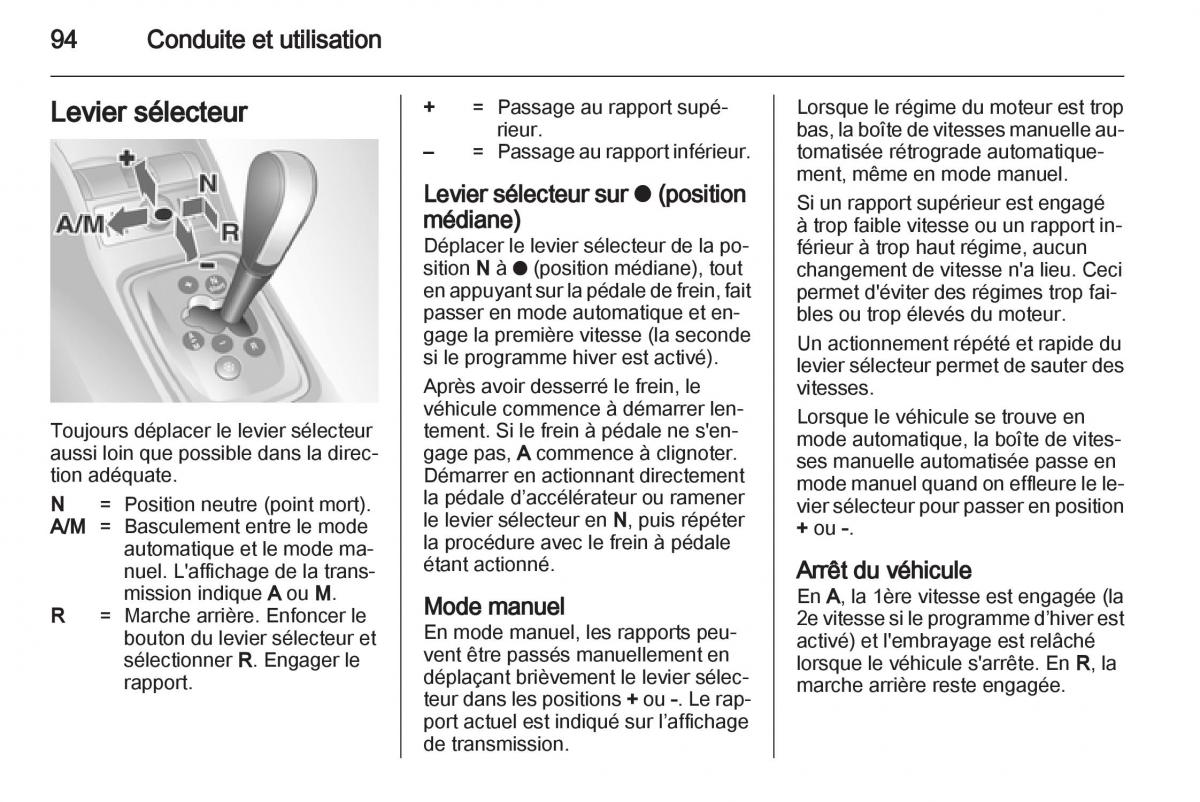 Opel Combo C manuel du proprietaire / page 94