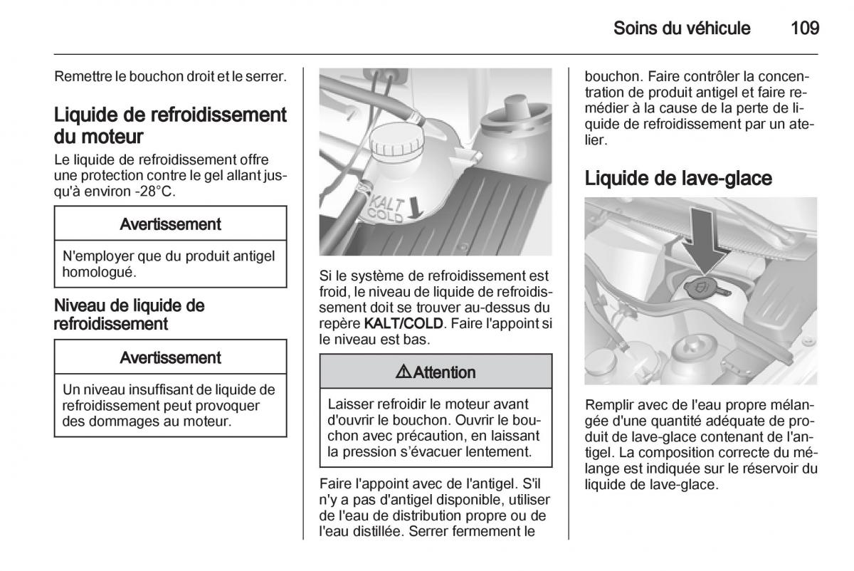 Opel Combo C manuel du proprietaire / page 109