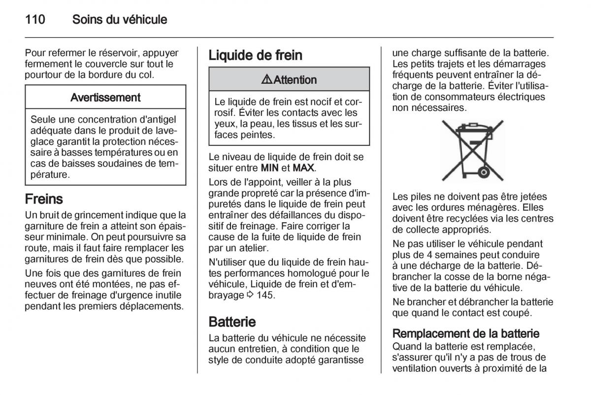 Opel Combo C manuel du proprietaire / page 110