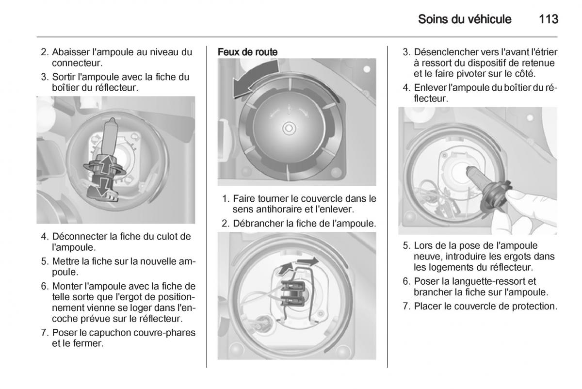 Opel Combo C manuel du proprietaire / page 113