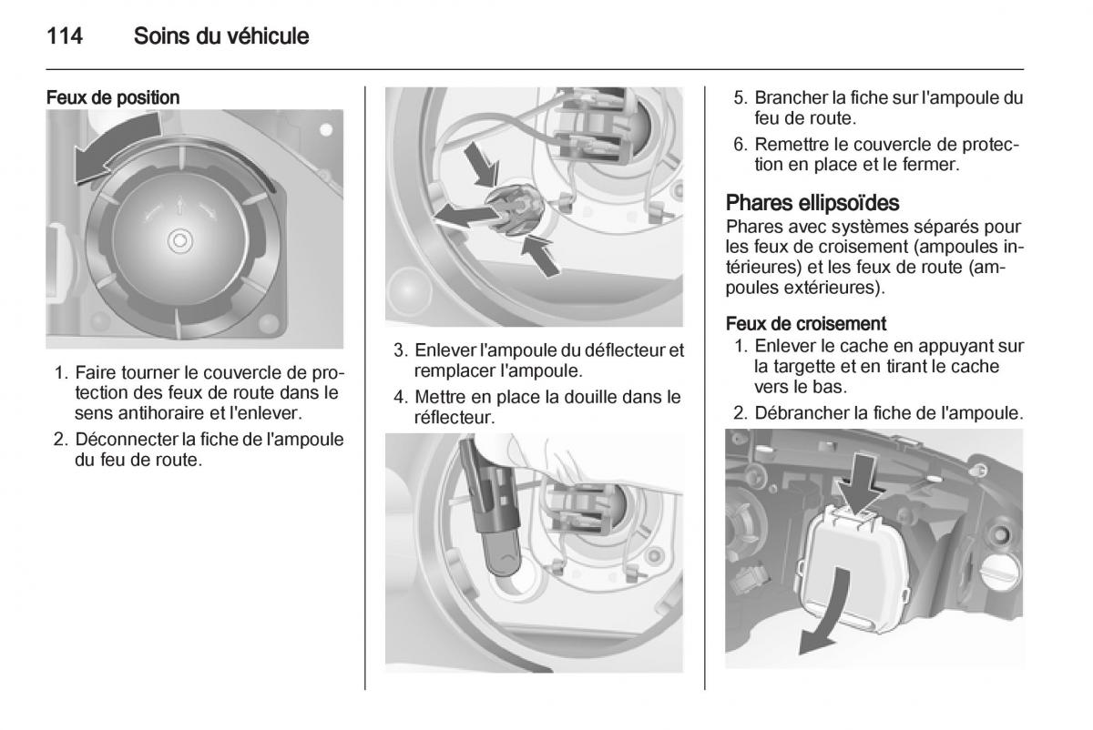 Opel Combo C manuel du proprietaire / page 114