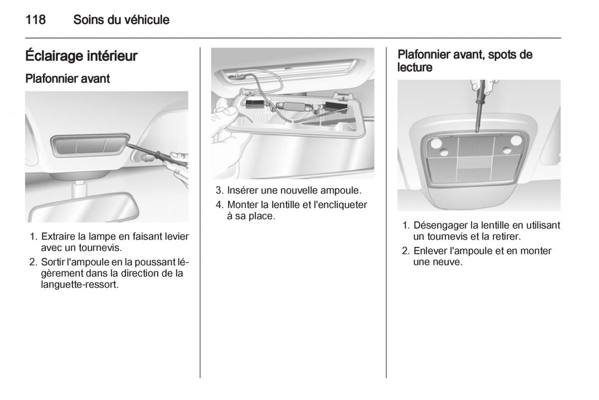 Opel Combo C manuel du proprietaire / page 118