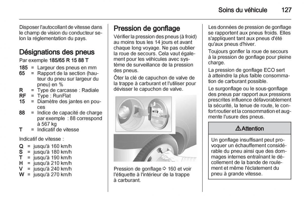 Opel Combo C manuel du proprietaire / page 127