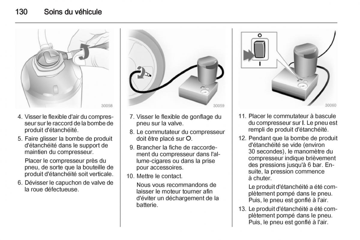 Opel Combo C manuel du proprietaire / page 130