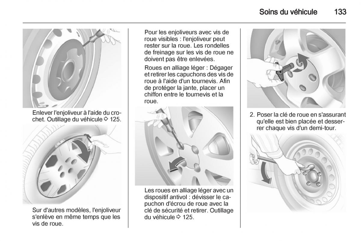 Opel Combo C manuel du proprietaire / page 133