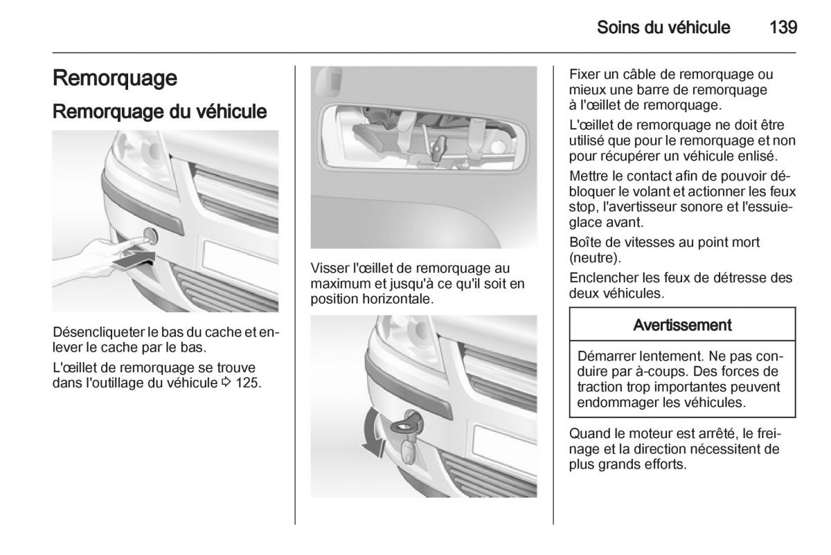 Opel Combo C manuel du proprietaire / page 139