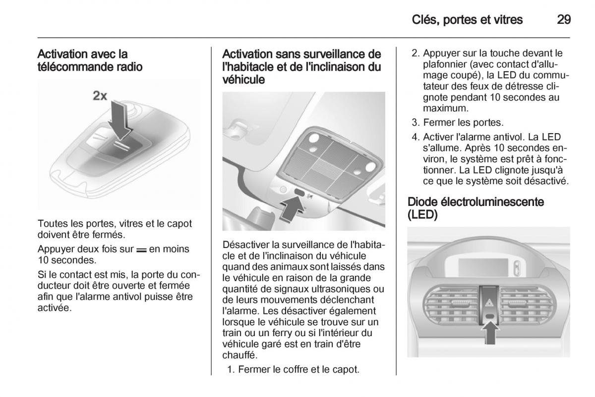 Opel Combo C manuel du proprietaire / page 29