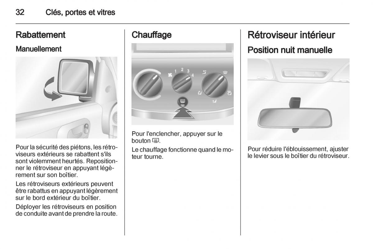 Opel Combo C manuel du proprietaire / page 32