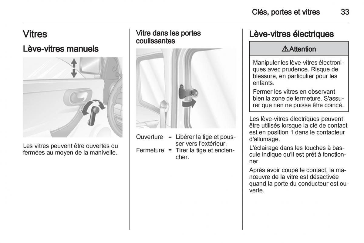 Opel Combo C manuel du proprietaire / page 33