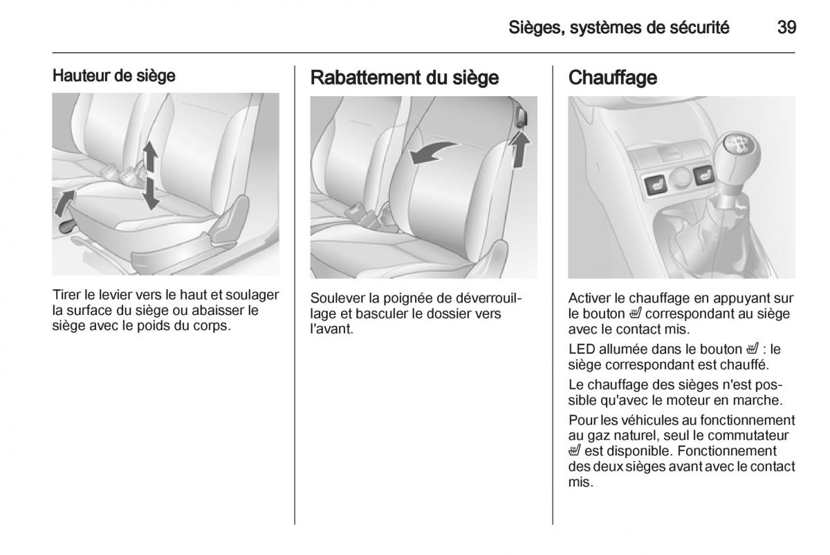 Opel Combo C manuel du proprietaire / page 39