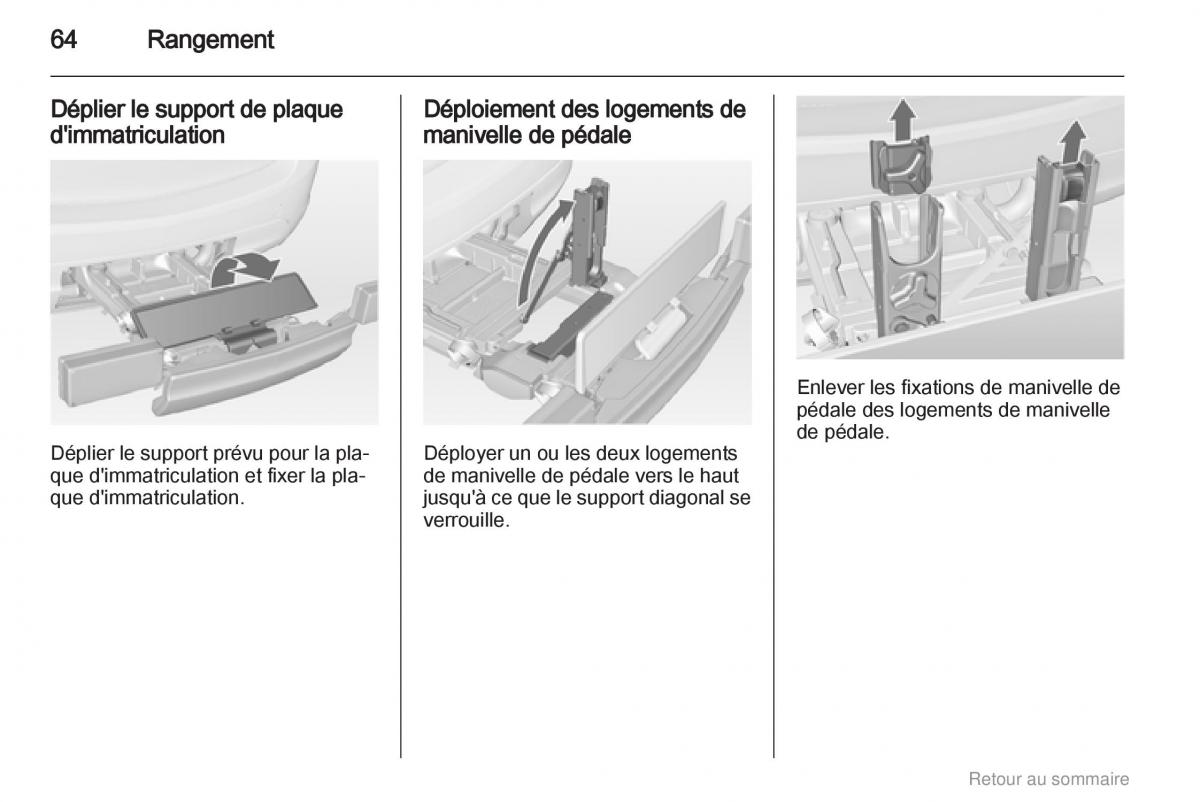 Opel Meriva B manuel du proprietaire / page 64