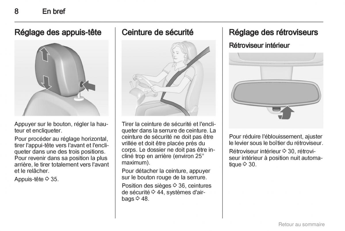 Opel Meriva B manuel du proprietaire / page 8