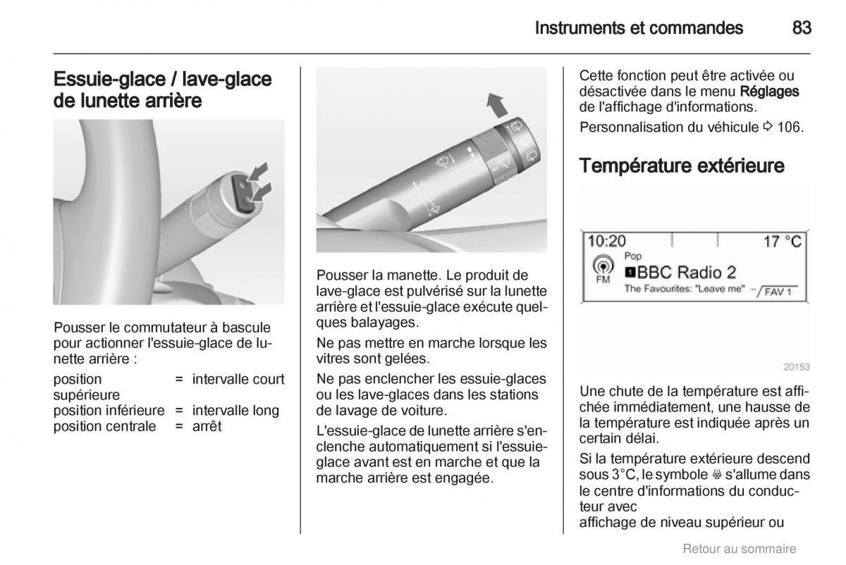 Opel Meriva B manuel du proprietaire / page 83