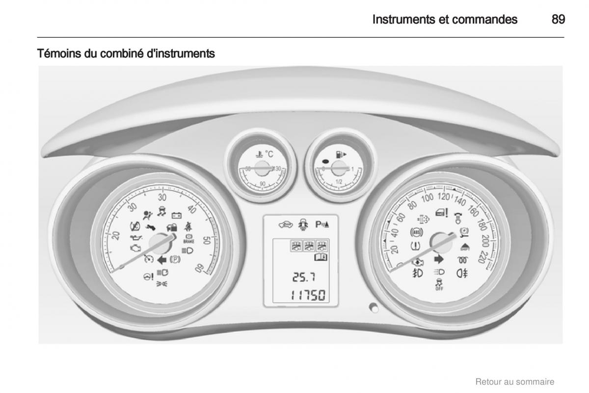 Opel Meriva B manuel du proprietaire / page 89