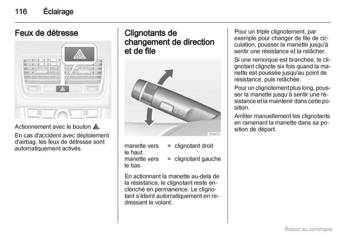 Opel Meriva B manuel du proprietaire / page 116