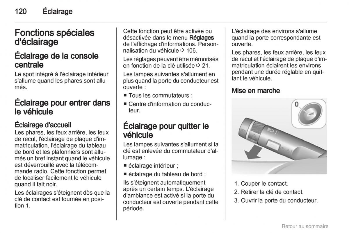 Opel Meriva B manuel du proprietaire / page 120