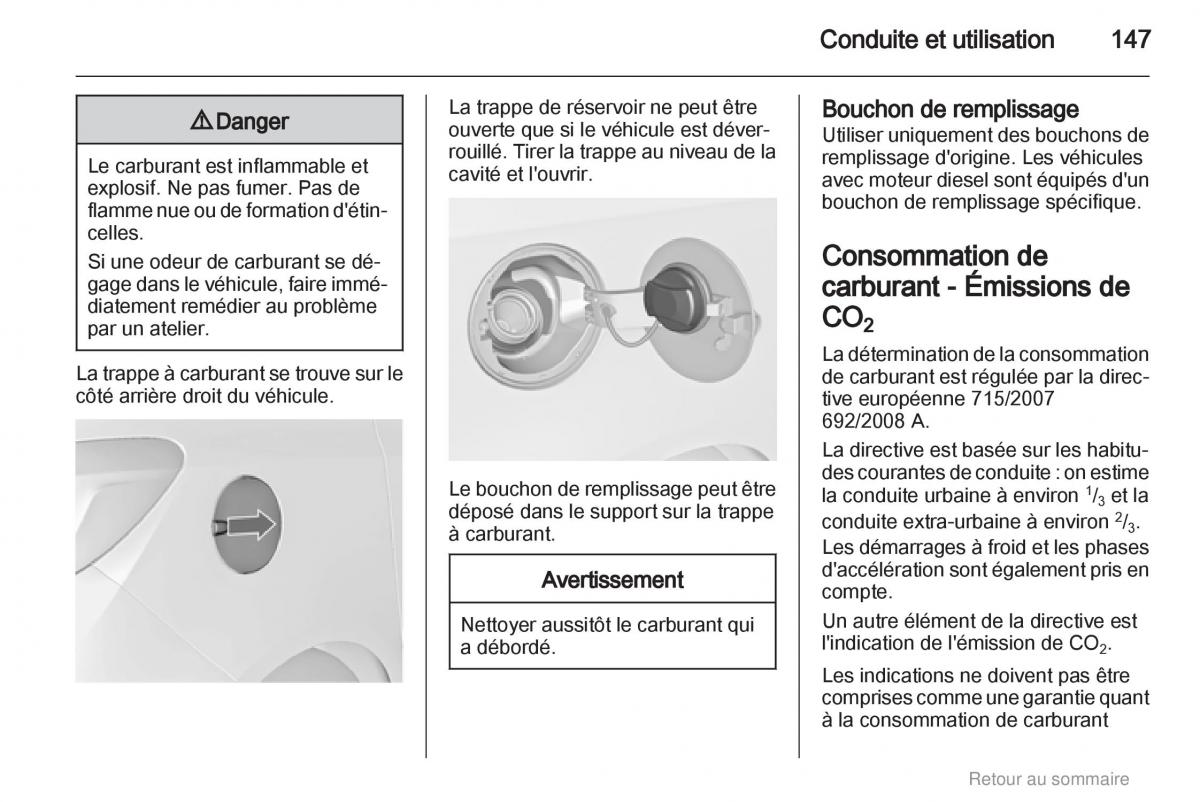 Opel Meriva B manuel du proprietaire / page 147