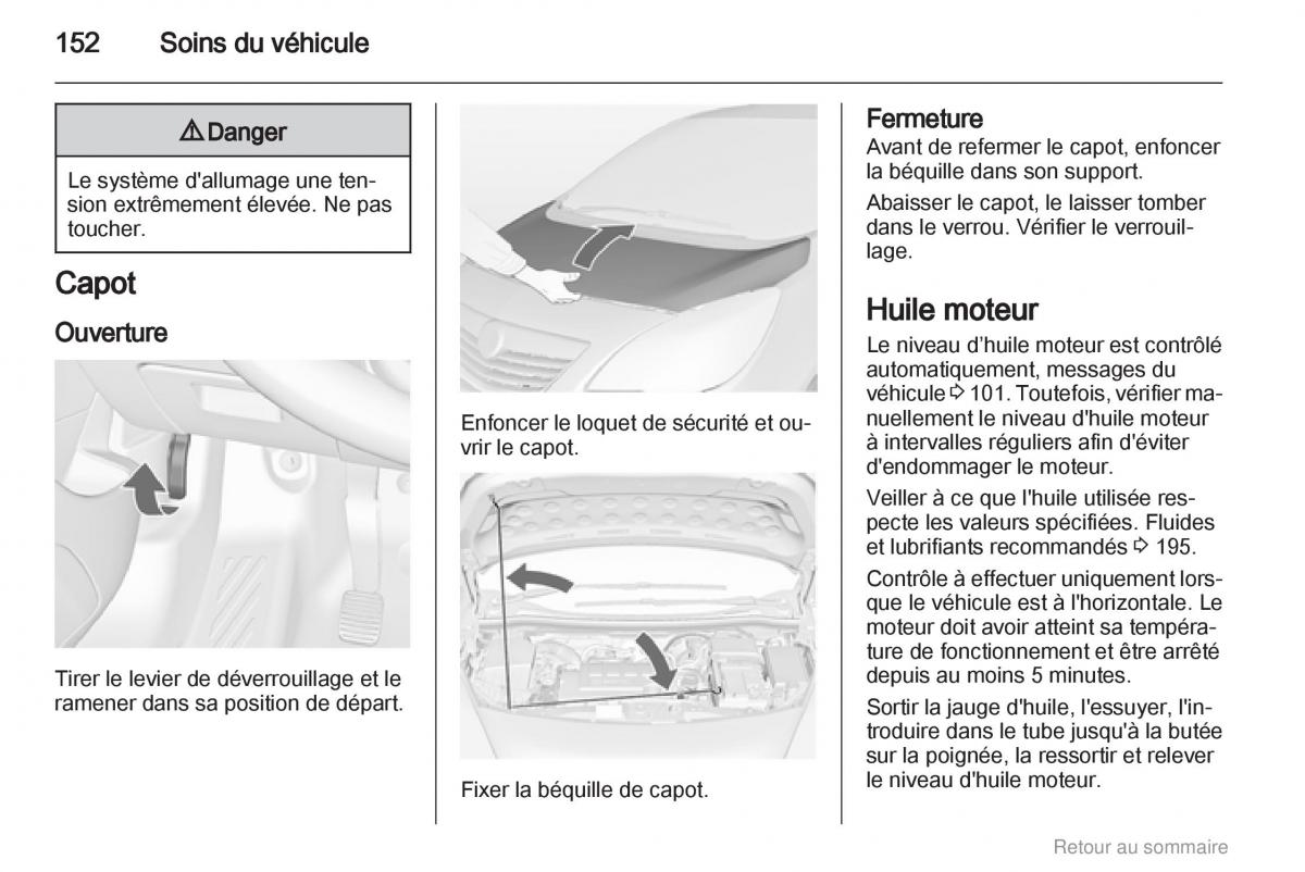 Opel Meriva B manuel du proprietaire / page 152