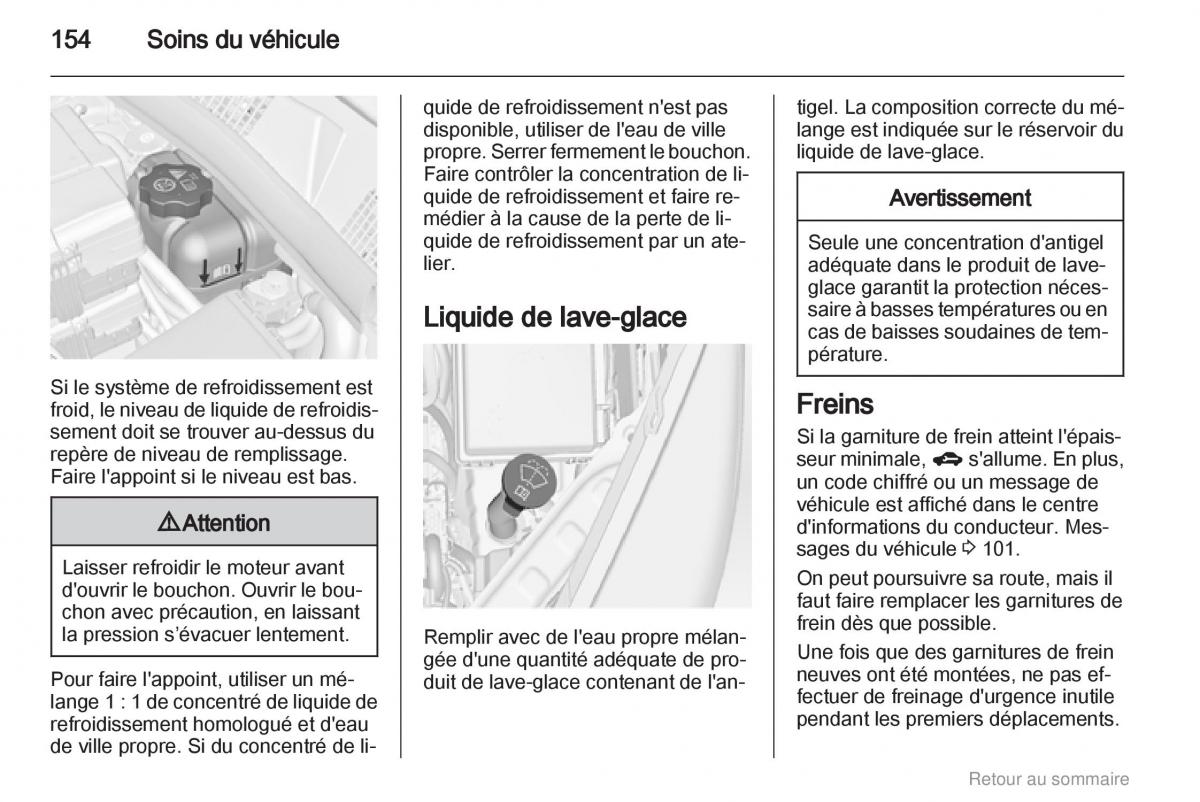 Opel Meriva B manuel du proprietaire / page 154